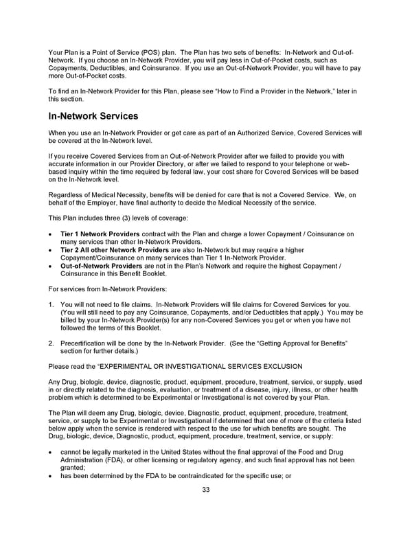 Benefit Booklet: Plan 2 - Page 34