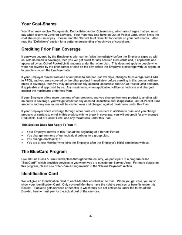 Benefit Booklet: Plan 2 - Page 38