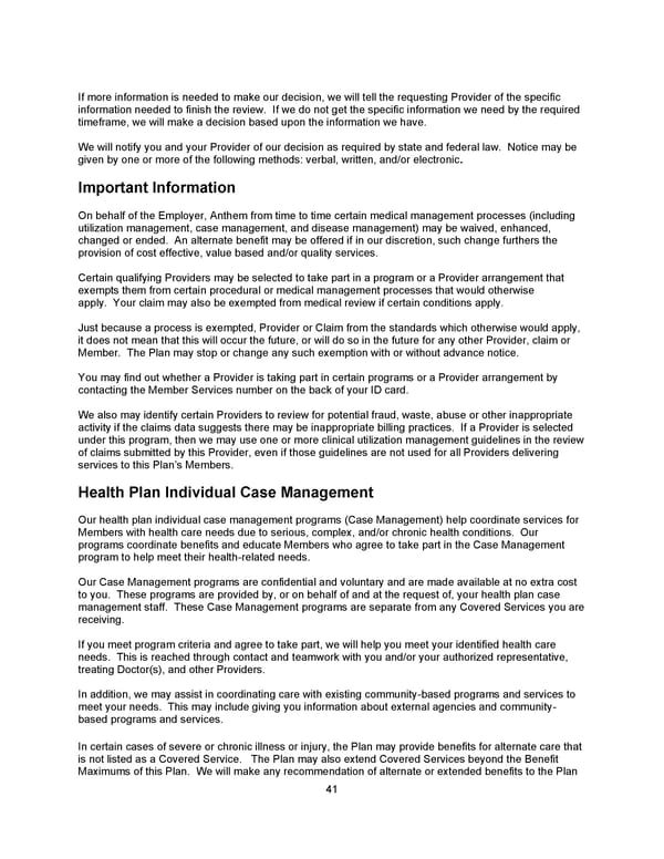 Benefit Booklet: Plan 2 - Page 42