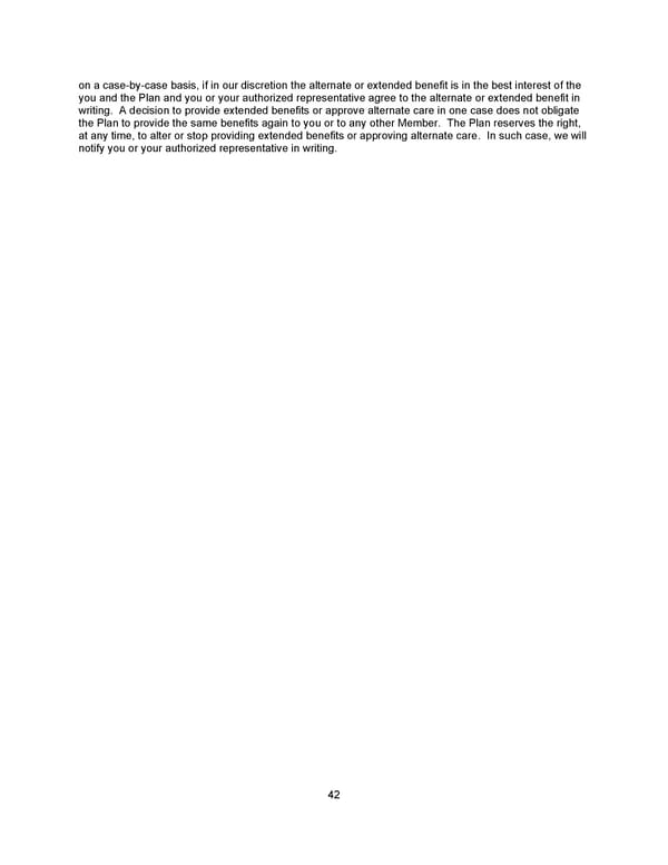 Benefit Booklet: Plan 2 - Page 43