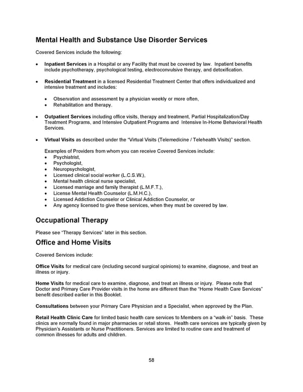 Benefit Booklet: Plan 2 - Page 59