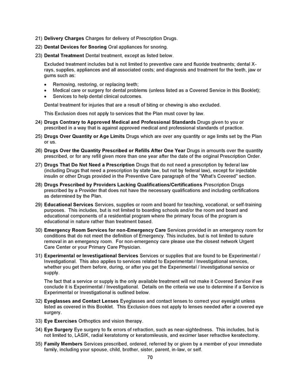 Benefit Booklet: Plan 2 - Page 71