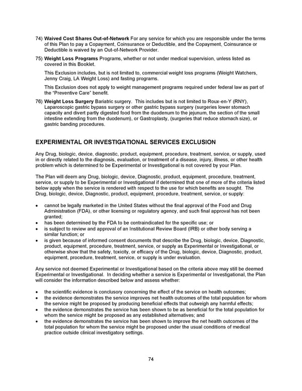 Benefit Booklet: Plan 2 - Page 75