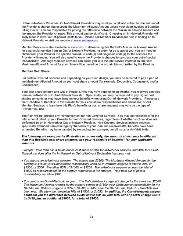 Benefit Booklet: Plan 2 - Page 79