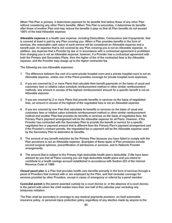 Benefit Booklet: Plan 2 - Page 86