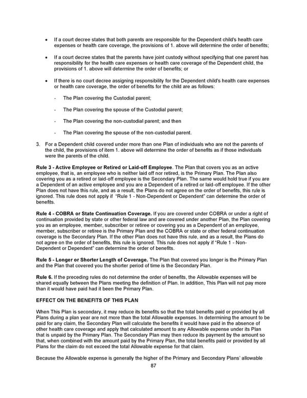 Benefit Booklet: Plan 2 - Page 88