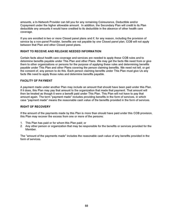 Benefit Booklet: Plan 2 - Page 89