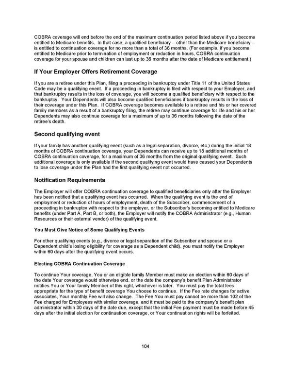 Benefit Booklet: Plan 2 - Page 105