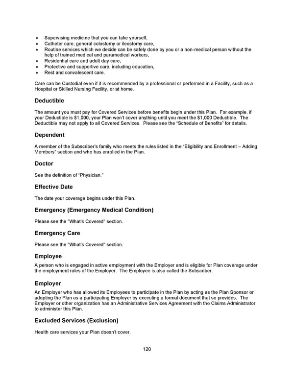 Benefit Booklet: Plan 2 - Page 121