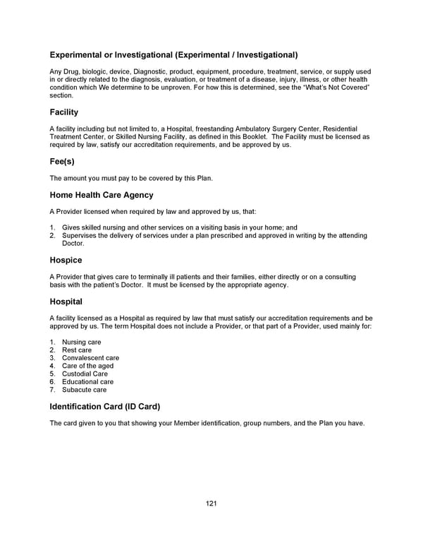 Benefit Booklet: Plan 2 - Page 122