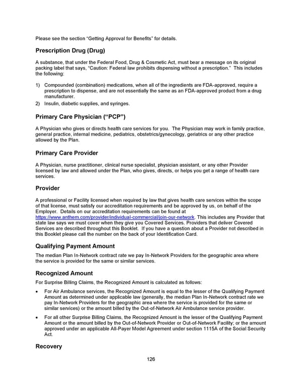 Benefit Booklet: Plan 2 - Page 127