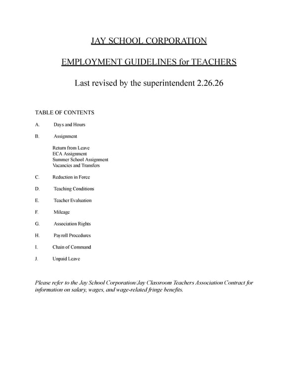 Teacher Guidelines - Page 1