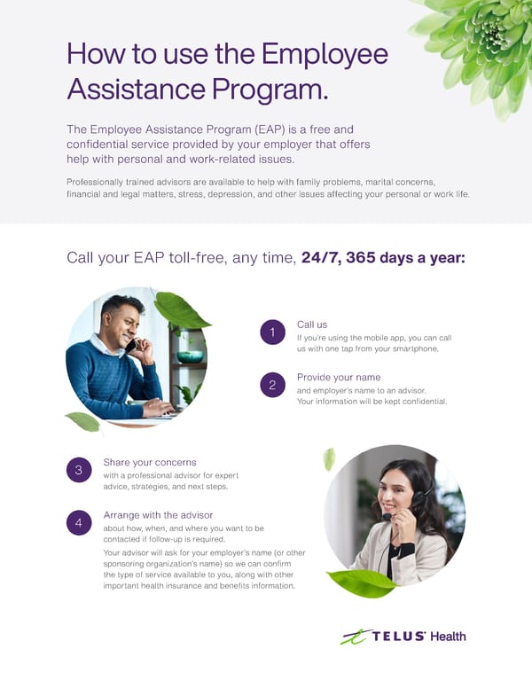 How to Use the Employee Assistance Program - Page 1