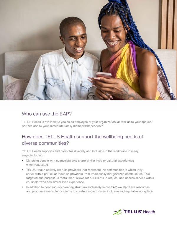 TELUS Health EAP: Frequently Asked Questions - Page 3