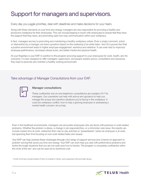 The Employee Assistance Program (EAP) Resource Guide - Page 4