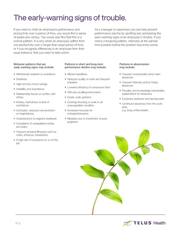 The Employee Assistance Program (EAP) Resource Guide - Page 8