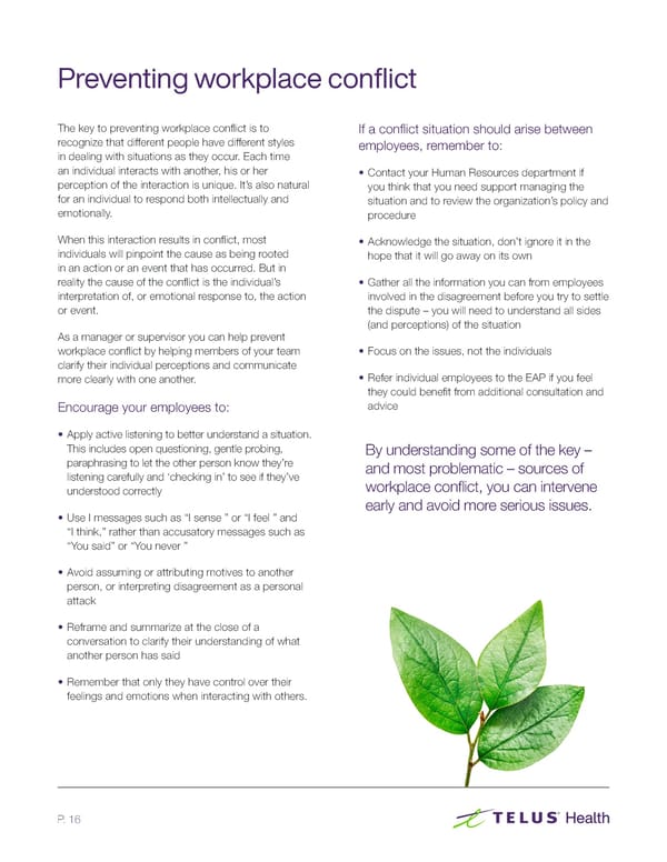 The Employee Assistance Program (EAP) Resource Guide - Page 16