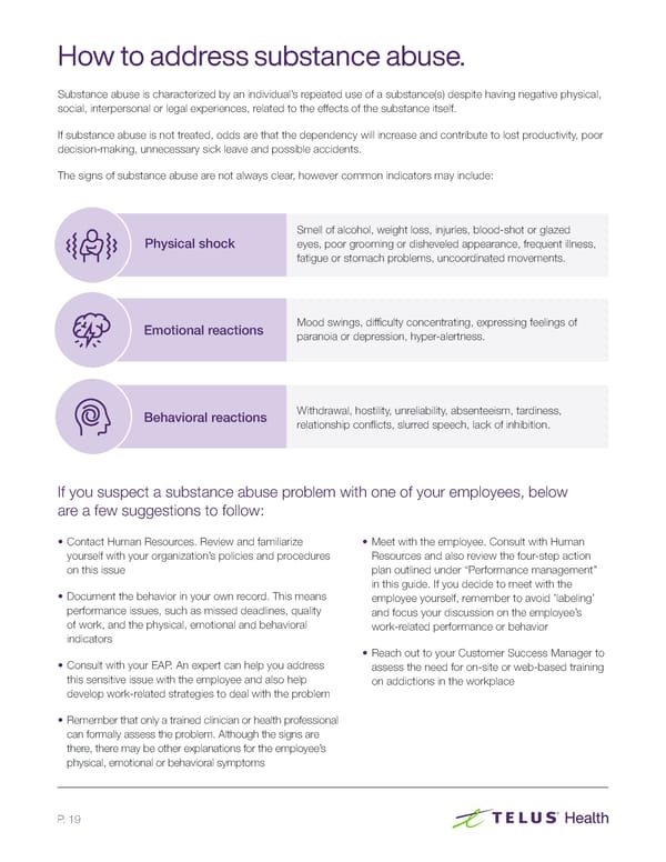 The Employee Assistance Program (EAP) Resource Guide - Page 19