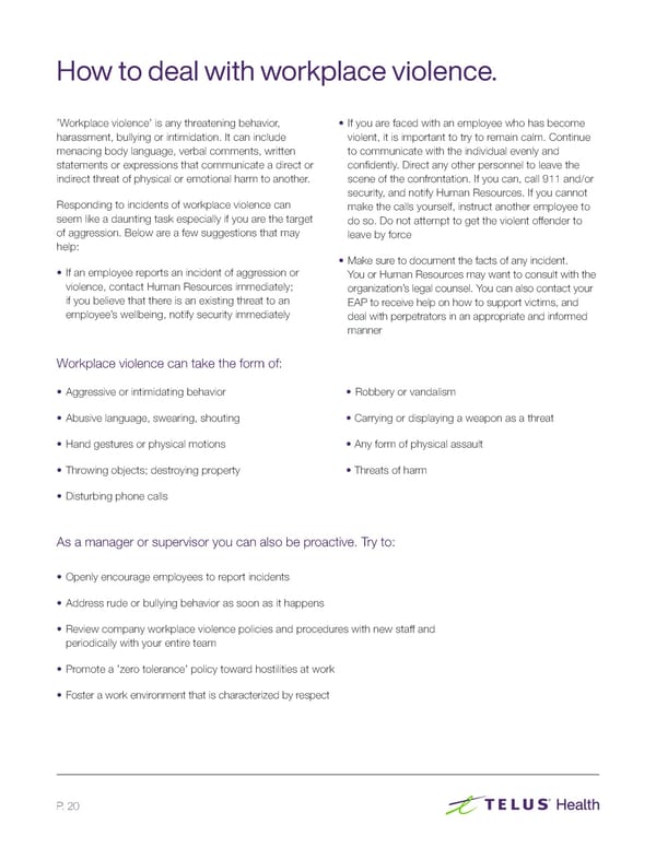 The Employee Assistance Program (EAP) Resource Guide - Page 20
