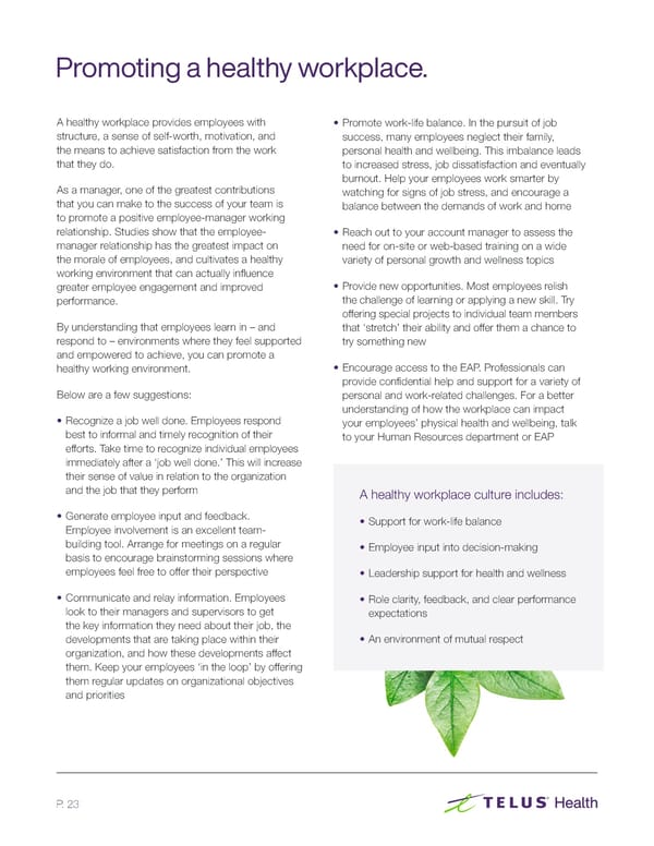 The Employee Assistance Program (EAP) Resource Guide - Page 23