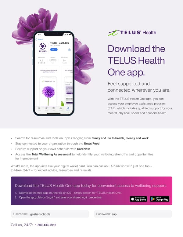 TELUS Health One App Brochure - Page 1