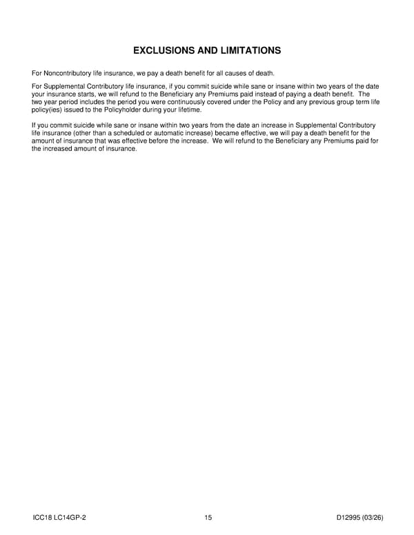Noblesville Schools Group Term Life Insurance Plan - Page 16