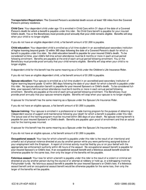 Noblesville Schools Group Term Life Insurance Plan - Page 66