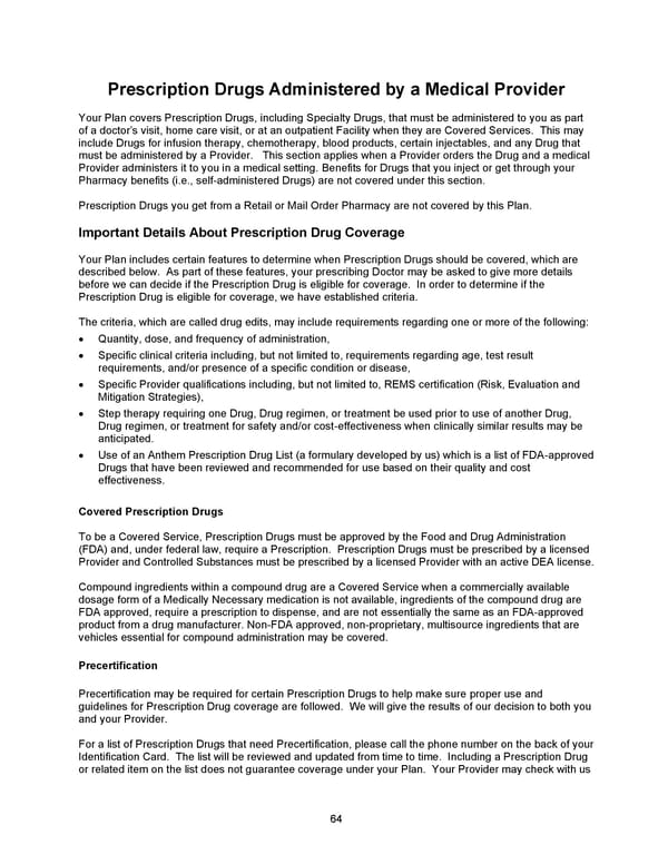 2026 Anthem Certificate Plan A - Page 65