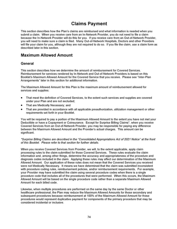 2026 Anthem Certificate Plan A - Page 75