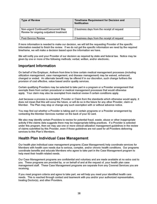 2026 Anthem Certificate Plan B - Page 39