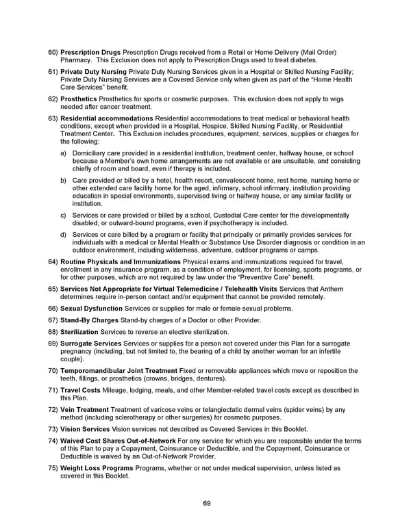 2026 Anthem Certificate Plan C - Page 70