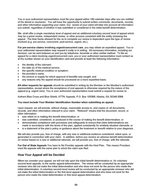 2026 Anthem Certificate CDHP #1 - Page 90