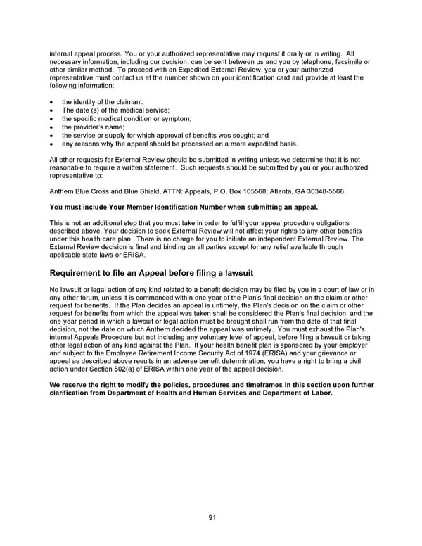 2026 Anthem Certificate CDHP #1 - Page 92