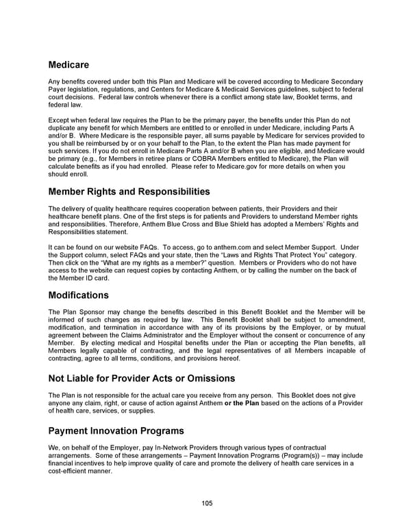 2026 Anthem Certificate CDHP #1 - Page 106