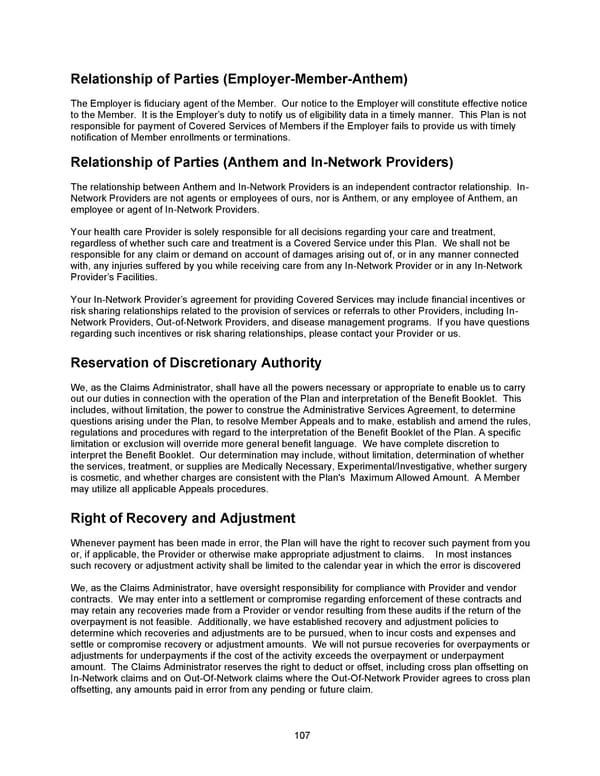 2026 Anthem Certificate CDHP #1 - Page 108