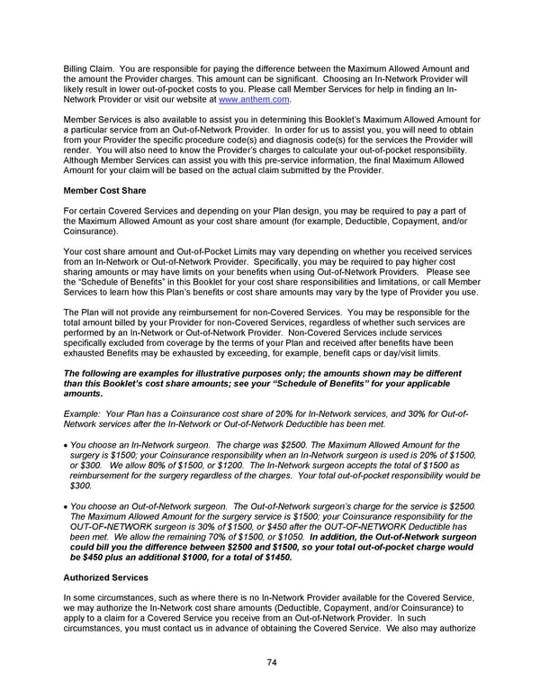 2026 Anthem Certificate CDHP #2 - Page 75