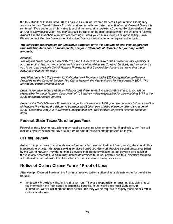 2026 Anthem Certificate CDHP #2 - Page 76