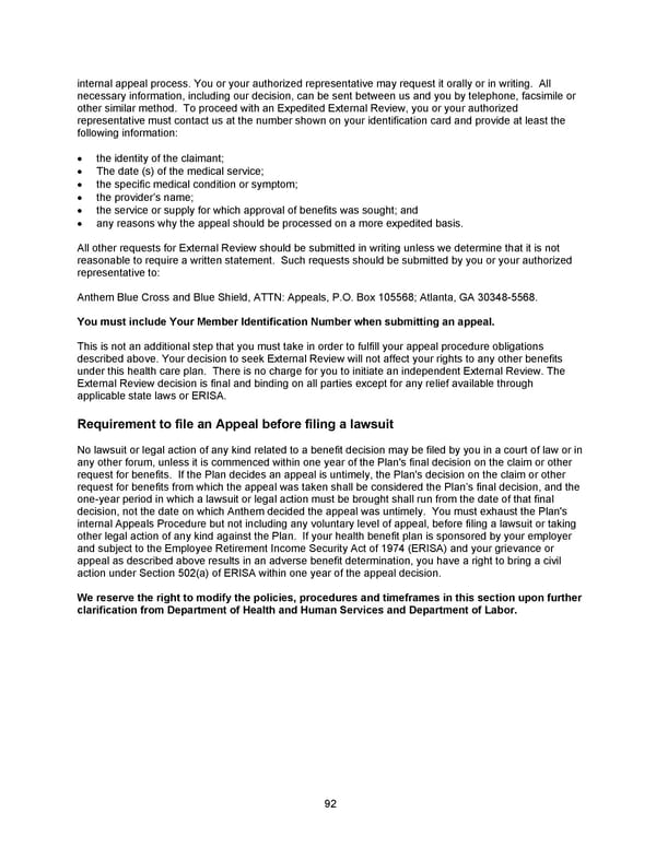 2026 Anthem Certificate CDHP #2 - Page 93