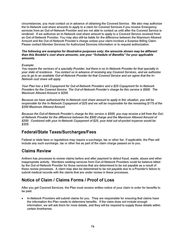 2026 Anthem Certificate CDHP #3 - Page 75