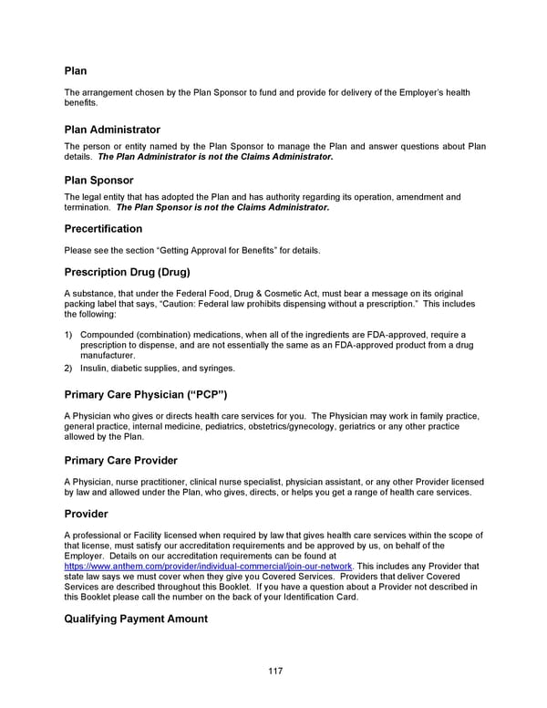 2026 Anthem Certificate CDHP #3 - Page 118