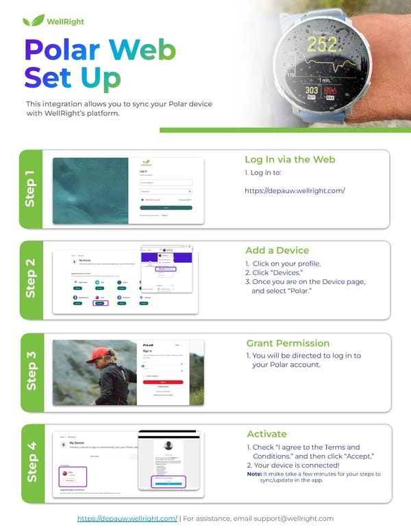 Fitbit Web Set Up Instructions - Page 3