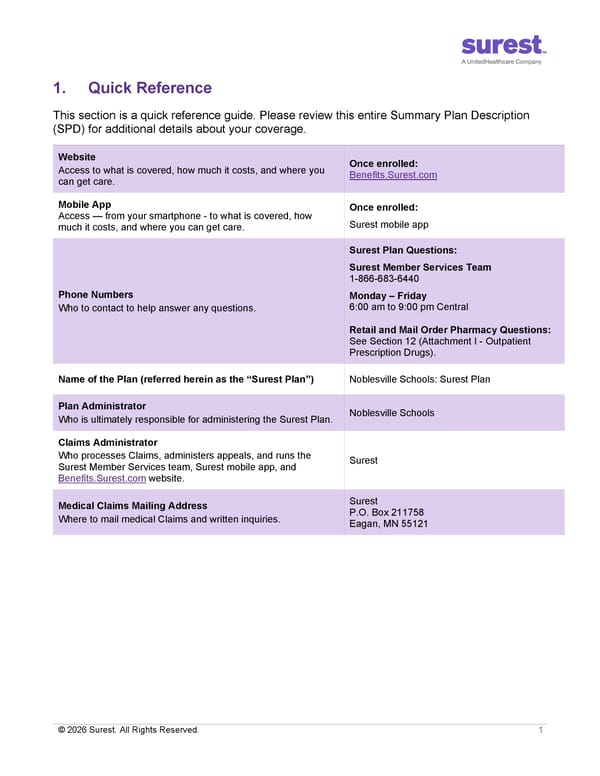 [Surest] Medical Plan Summary - Page 3