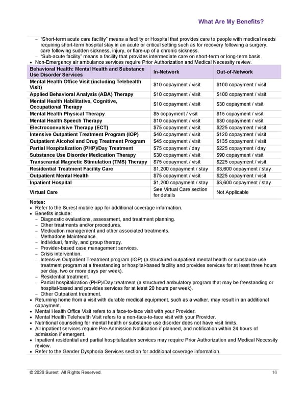 [Surest] Medical Plan Summary - Page 18