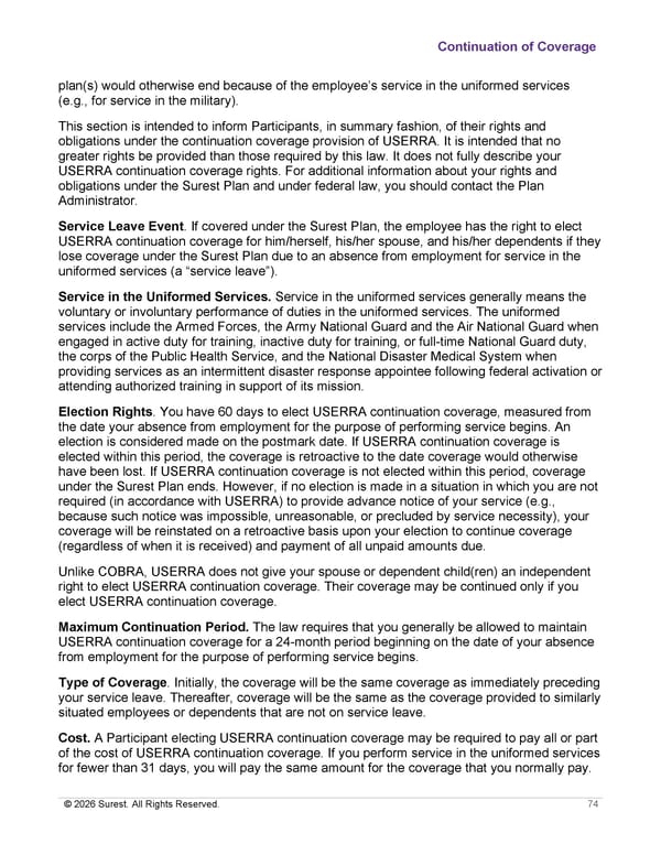 [Surest] Medical Plan Summary - Page 76