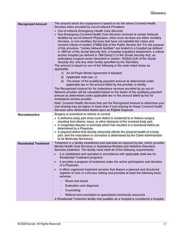 [Surest] Medical Plan Summary - Page 99