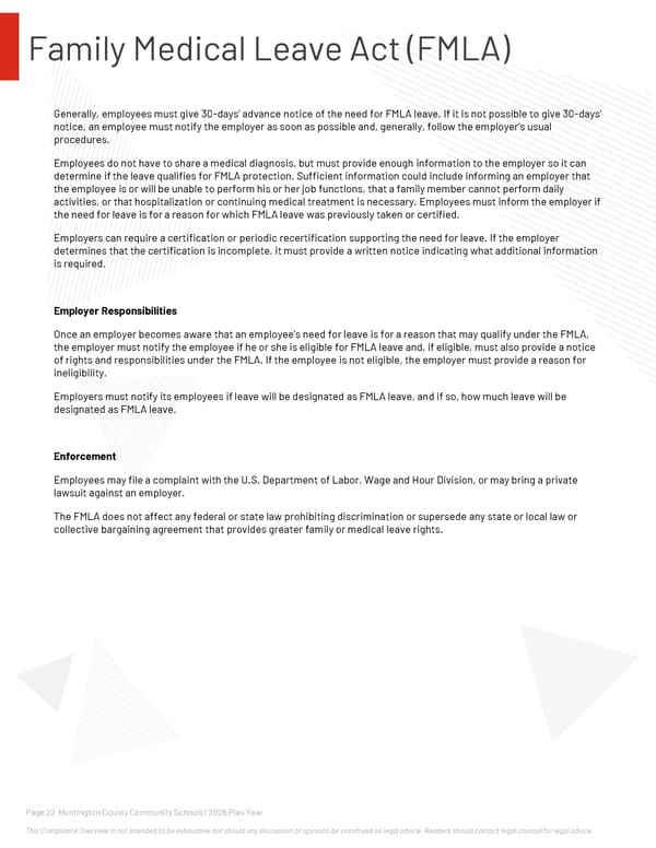 2026 Compliance Guide for Huntington County Community Schools - Page 22