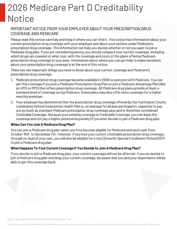 2026 Compliance Guide for Huntington County Community Schools - Page 23