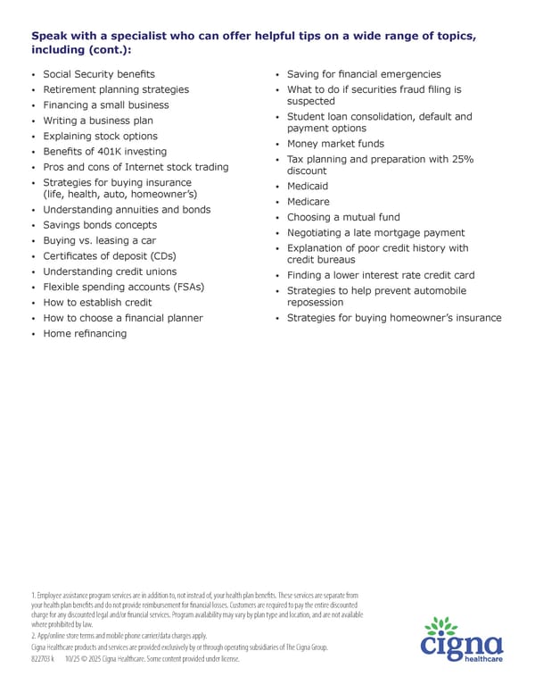 [Cigna] Employee Assistance Program Services - Page 3