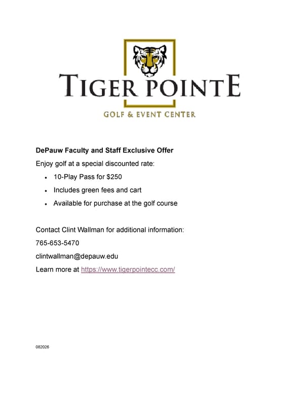 Tiger Pointe Golf Discount - Page 1