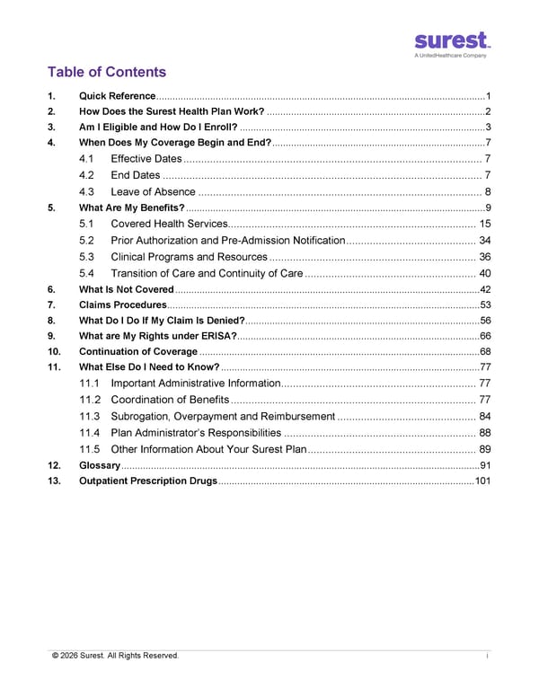 APTURA Group, Inc. - Surest Plan Summary - Page 2